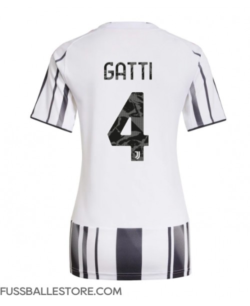 Günstige Juventus Federico Gatti #4 Heimtrikot Damen 2025-26 Kurzarm Günstige Juventus Federico Gatti #4 Heimtrikot Damen 2025-26 Kurzarm